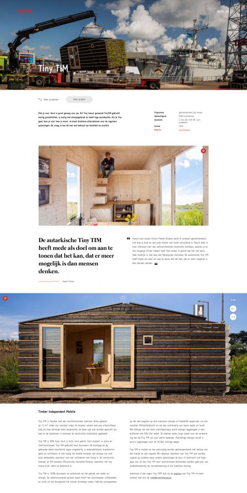 Website voor FARO Architecten in Arnhem