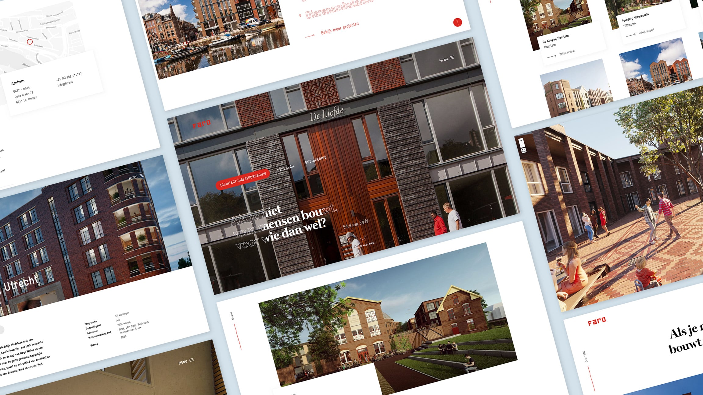 Website voor FARO Architecten in Arnhem